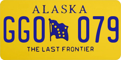 AK license plate GGO079