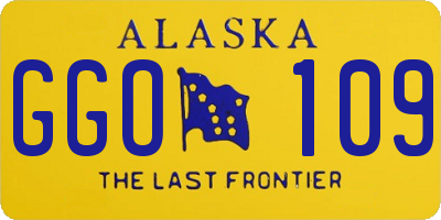 AK license plate GGO109