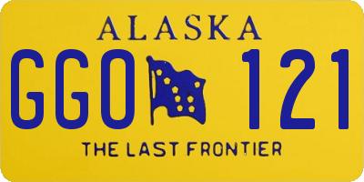 AK license plate GGO121