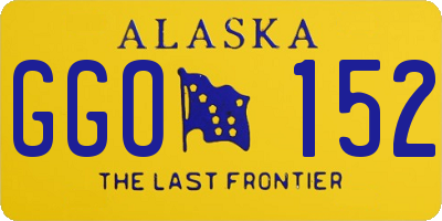 AK license plate GGO152
