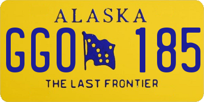 AK license plate GGO185