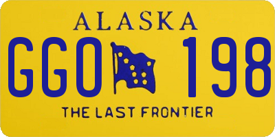 AK license plate GGO198