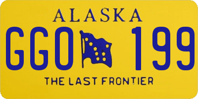 AK license plate GGO199