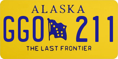 AK license plate GGO211