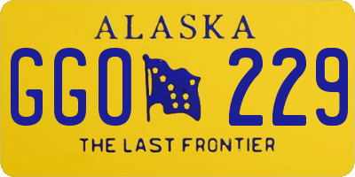 AK license plate GGO229