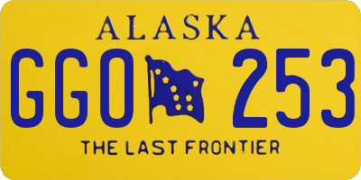 AK license plate GGO253