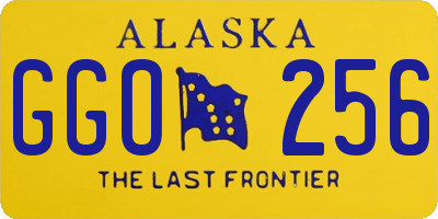 AK license plate GGO256