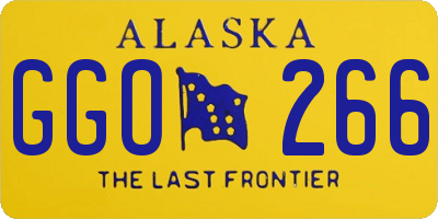 AK license plate GGO266