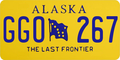 AK license plate GGO267