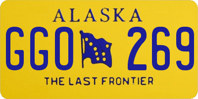 AK license plate GGO269