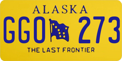 AK license plate GGO273