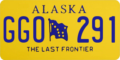 AK license plate GGO291
