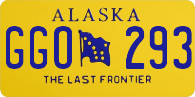 AK license plate GGO293
