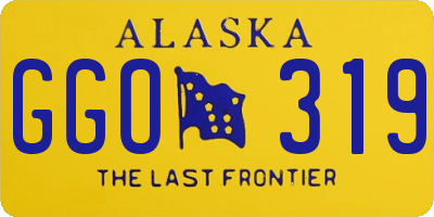 AK license plate GGO319