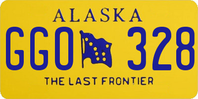 AK license plate GGO328