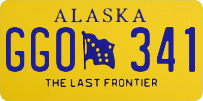 AK license plate GGO341