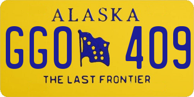 AK license plate GGO409