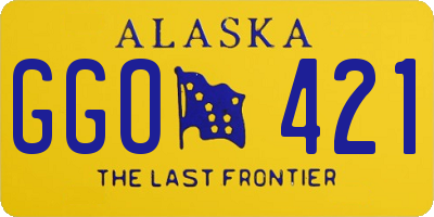 AK license plate GGO421