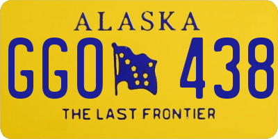 AK license plate GGO438