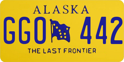 AK license plate GGO442