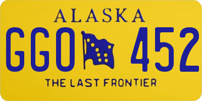 AK license plate GGO452