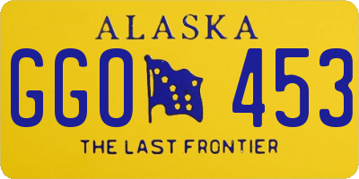 AK license plate GGO453