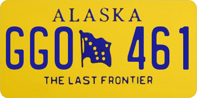 AK license plate GGO461