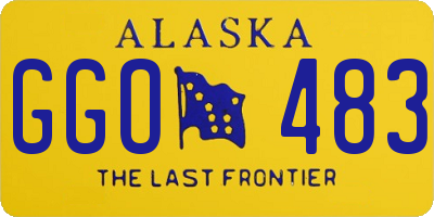 AK license plate GGO483