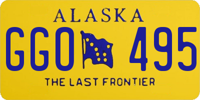 AK license plate GGO495