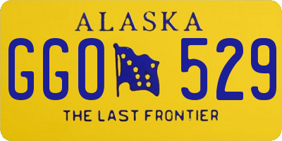 AK license plate GGO529