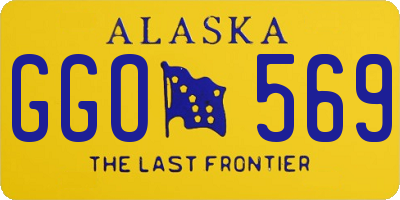 AK license plate GGO569