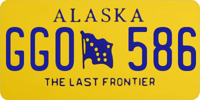 AK license plate GGO586