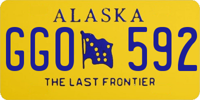 AK license plate GGO592