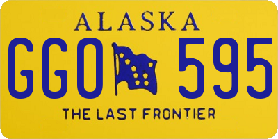 AK license plate GGO595