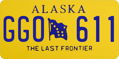 AK license plate GGO611