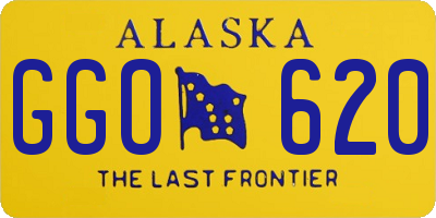 AK license plate GGO620