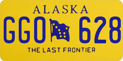 AK license plate GGO628