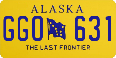 AK license plate GGO631