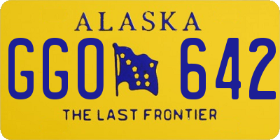 AK license plate GGO642