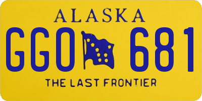 AK license plate GGO681