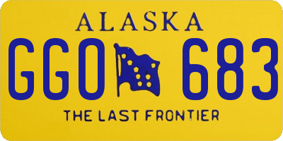 AK license plate GGO683
