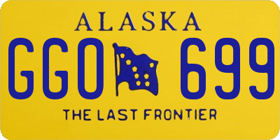 AK license plate GGO699
