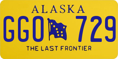 AK license plate GGO729