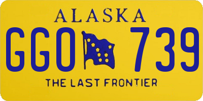 AK license plate GGO739