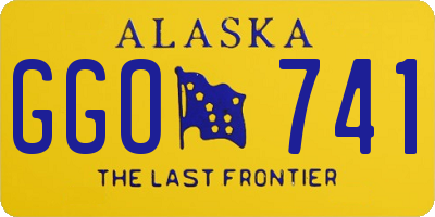 AK license plate GGO741