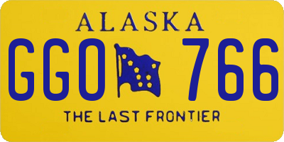 AK license plate GGO766