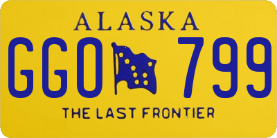 AK license plate GGO799