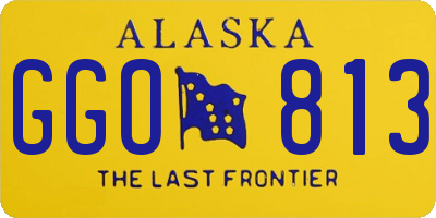 AK license plate GGO813