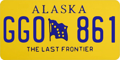 AK license plate GGO861