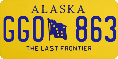 AK license plate GGO863
